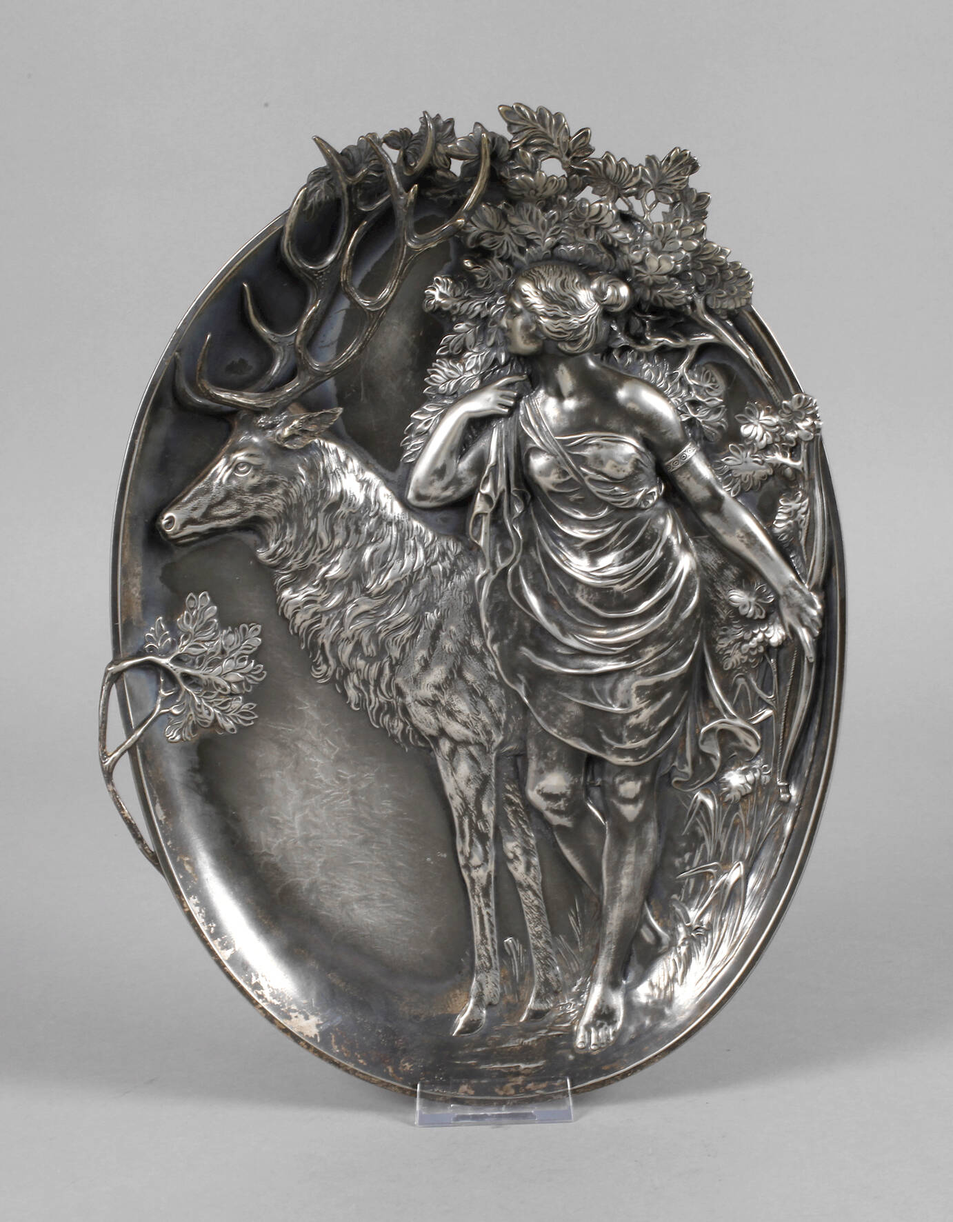 WMF Wandplatte "Diana mit dem Hirsch"