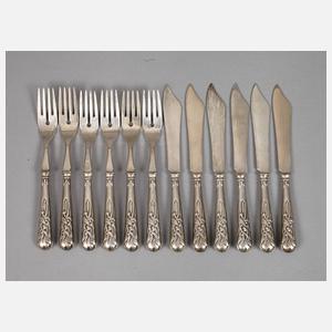 Silber Fischbesteck Kopenhagen