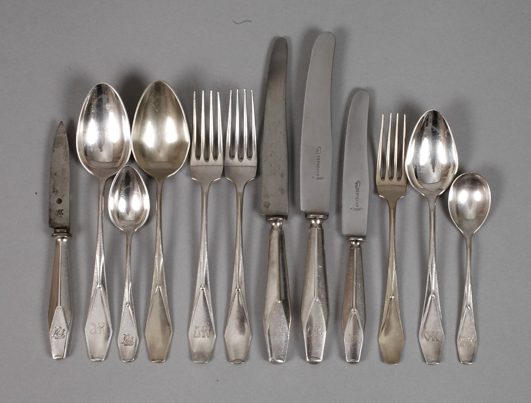 Friedrich Adler zwölf Besteckteile