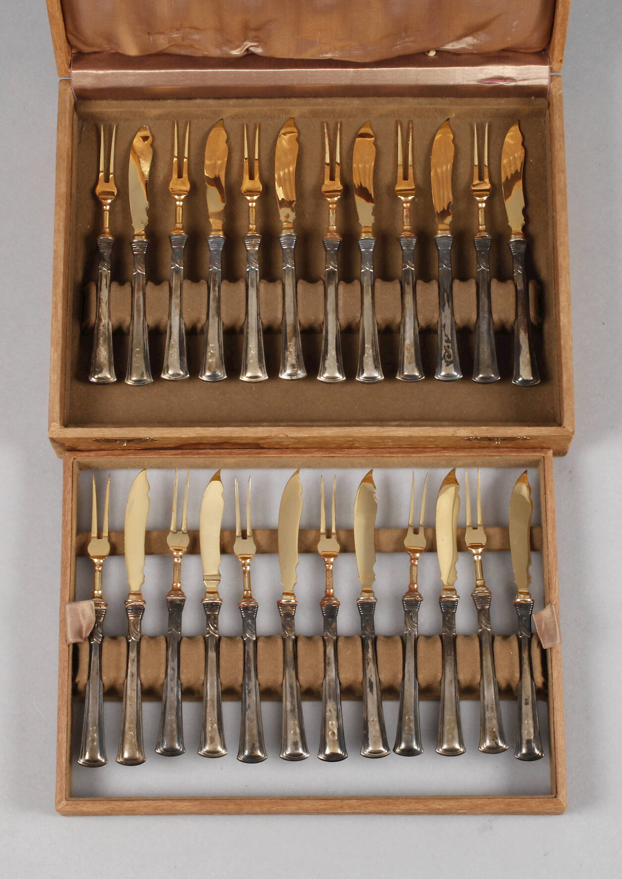 Jugendstil Obstbesteck Silber