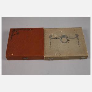 Sechs und zwölf Kaffeelöffel Jugendstil