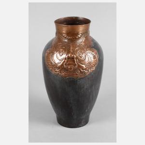 München Kupfervase Jugendstil