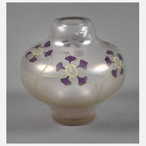 Kleine Jugendstilvase Emaildekor