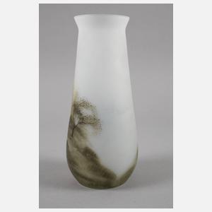 Jugendstilvase mit Landschaftsmalerei