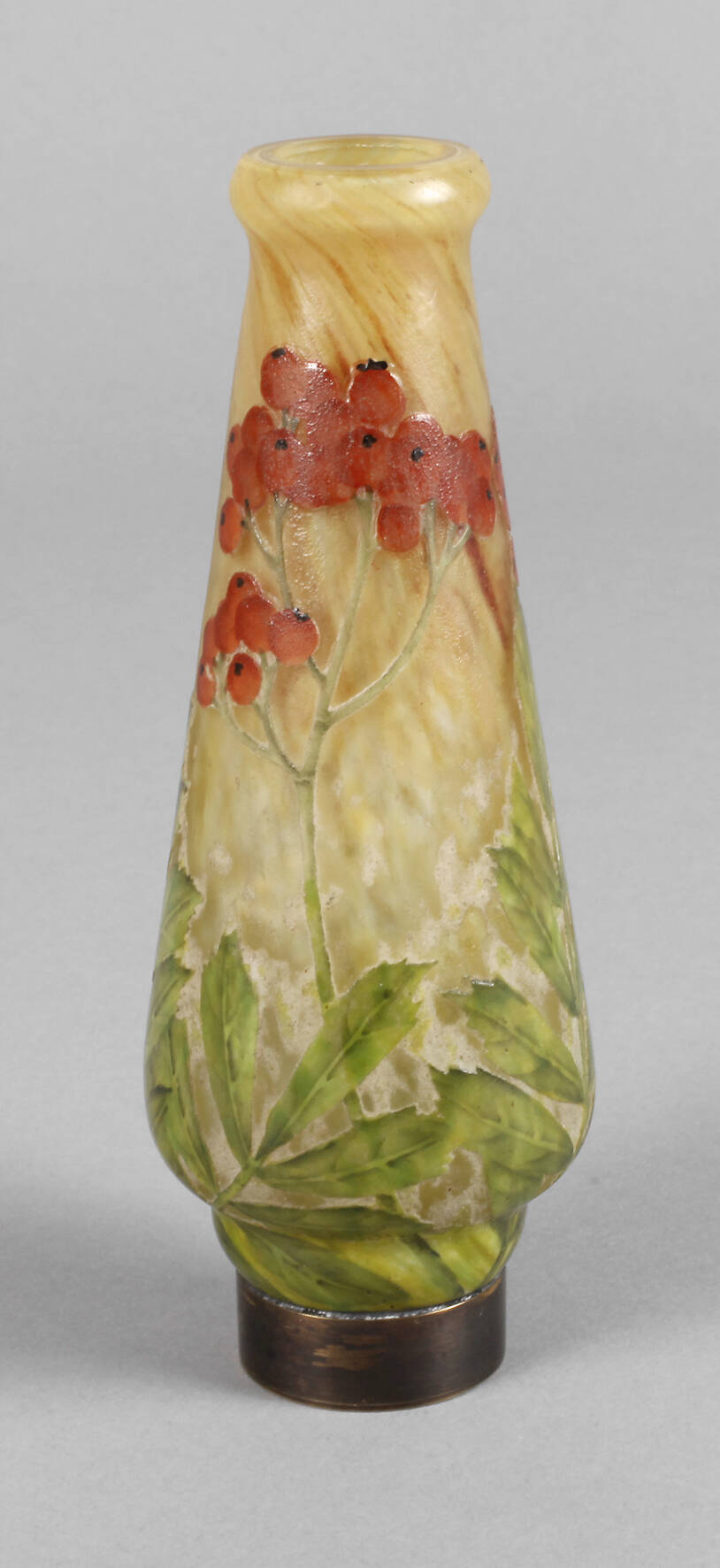 Ätzglasvase Jugendstil