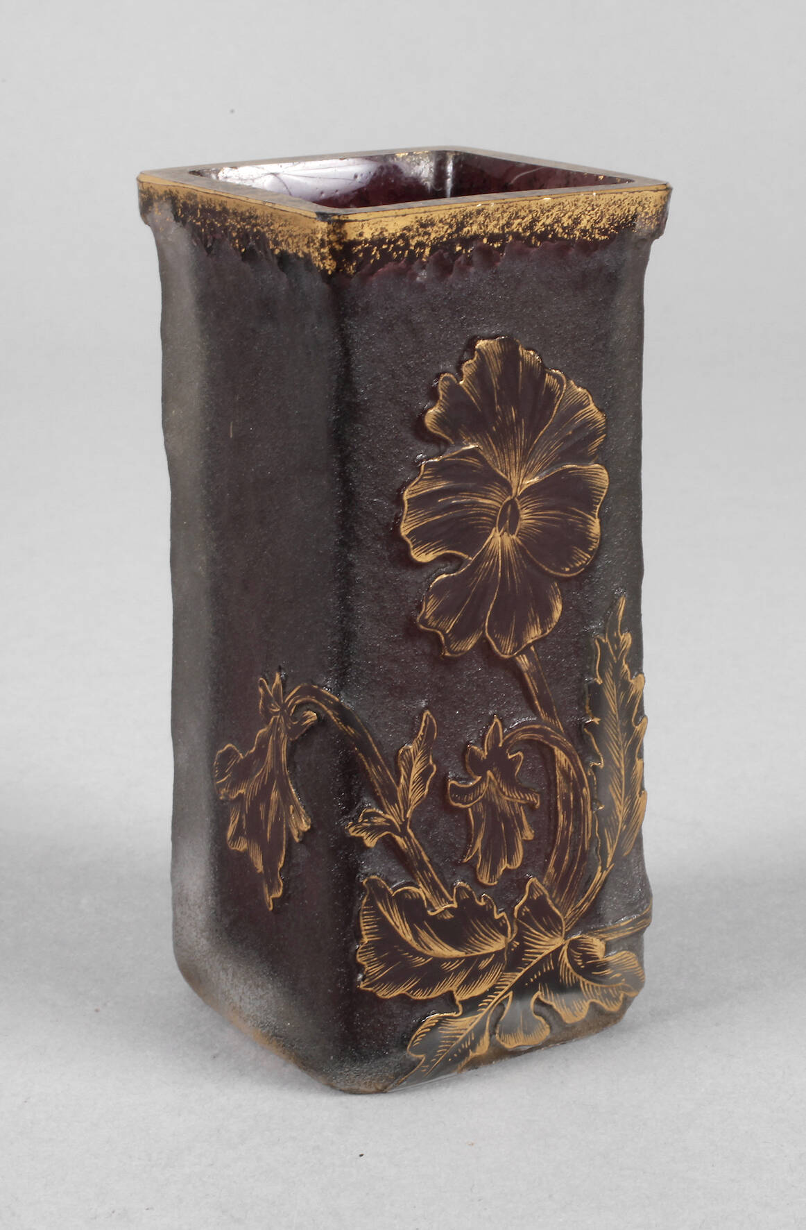 Daum Nancy Ätzglasvase Jugendstil