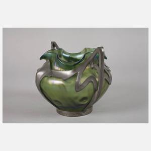 Lötz Wwe. montierte Jugendstilvase