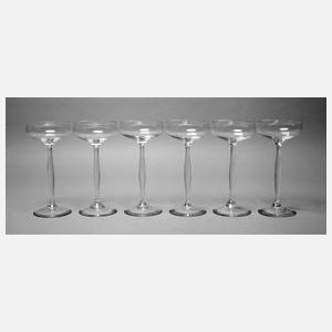Peter Behrens sechs Champagnerkelche