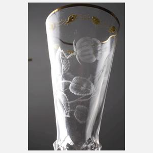 Moser Karlsbad drei Sektkelche "Rose"