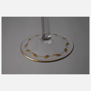 Moser Karlsbad drei Weinrömer "Rose"