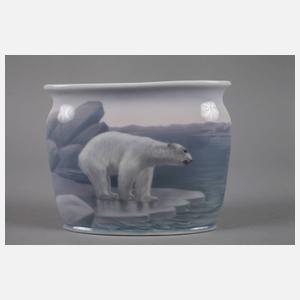 Kaestner Vase mit Eisbärenmotiv