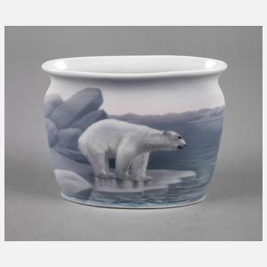 Kaestner Vase mit Eisbärenmotiv