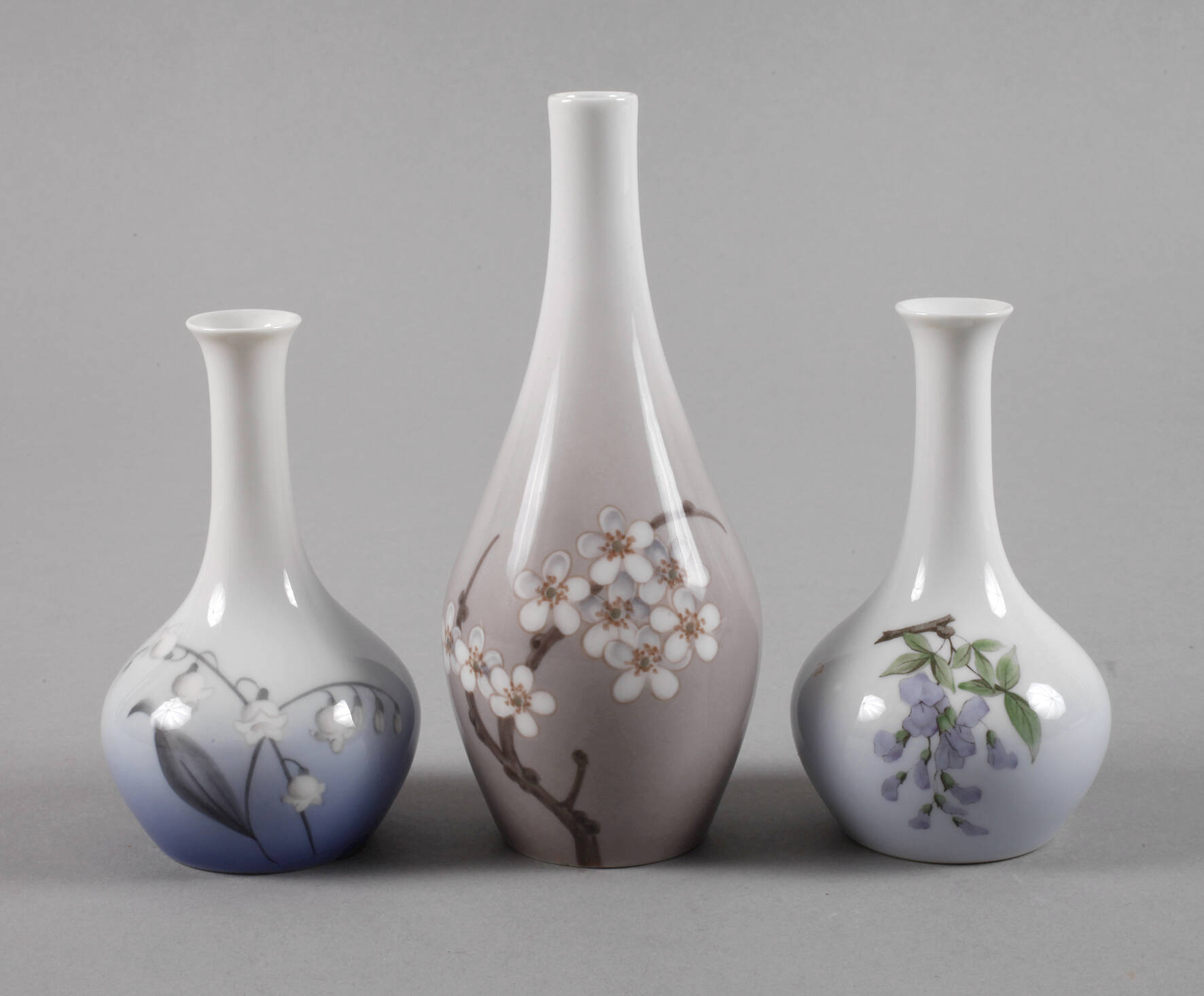 Bing & Grøndahl Kopenhagen drei Vasen