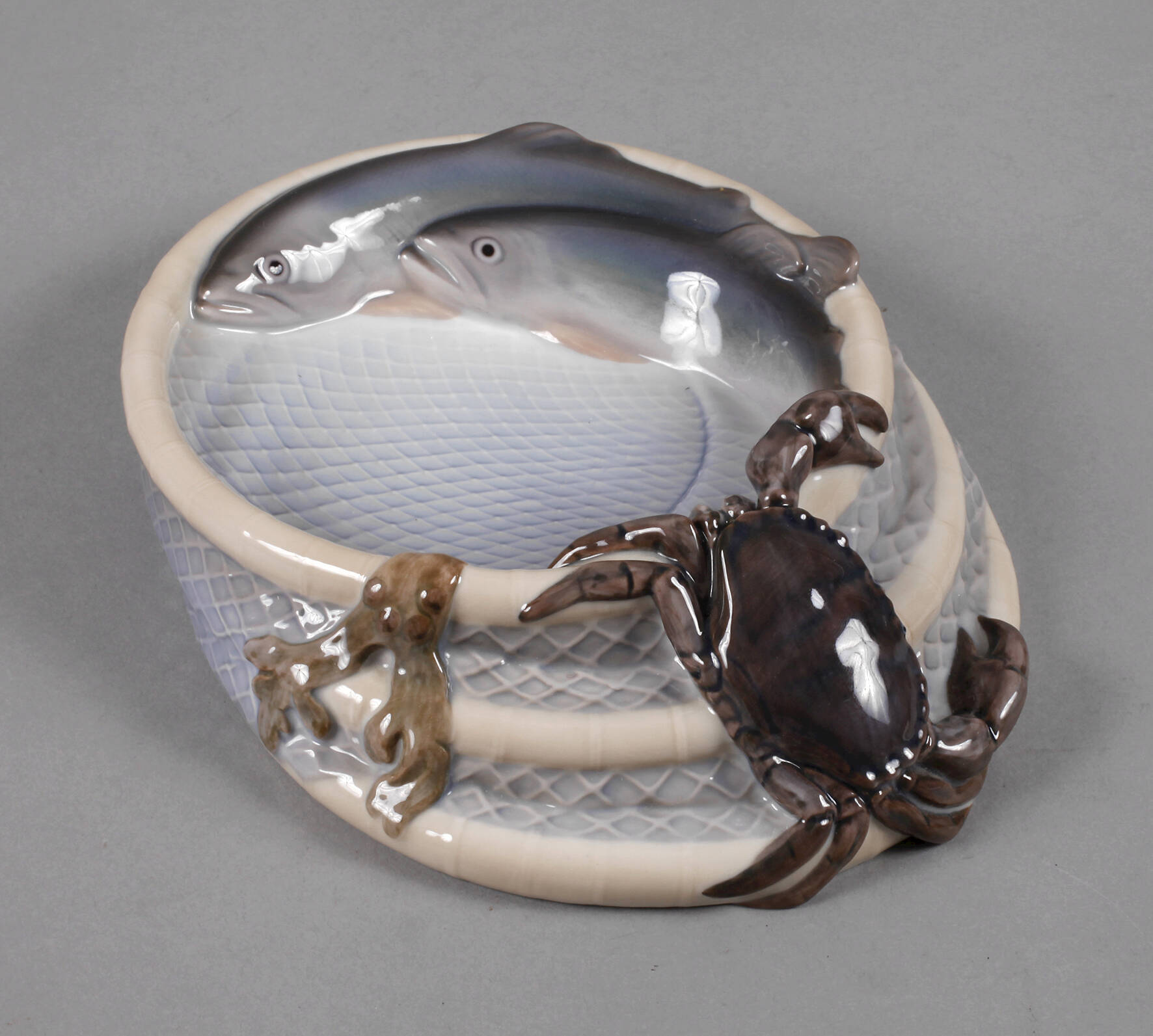 Bing & Grøndahl Schale "Fish and crab"