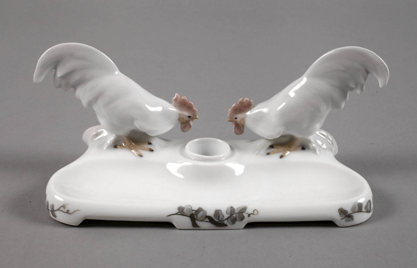 Royal Copenhagen Schreibzeug "Zwei Hähne"