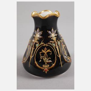 KPM Berlin Vase mit Emailmalerei