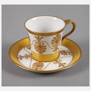 KPM Berlin Mokkatasse mit Untertasse