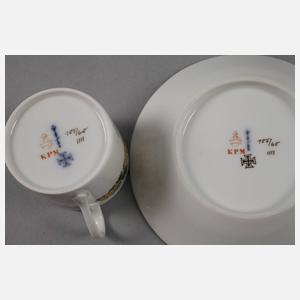 KPM Berlin Mokkatasse mit Untertasse