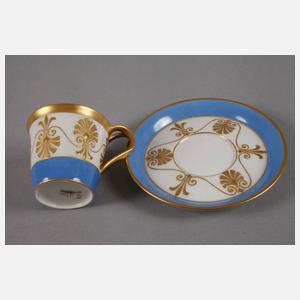 KPM Berlin Mokkatasse mit Untertasse