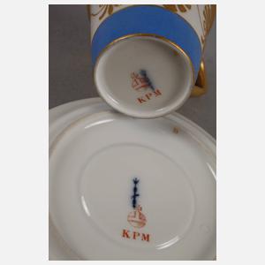 KPM Berlin Mokkatasse mit Untertasse