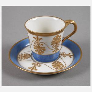 KPM Berlin Mokkatasse mit Untertasse