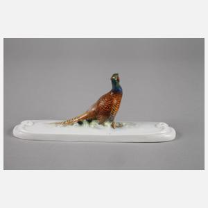 Meissen "Fasan auf langem Postament"