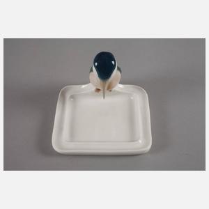 Meissen "Eisvogel auf Schale"