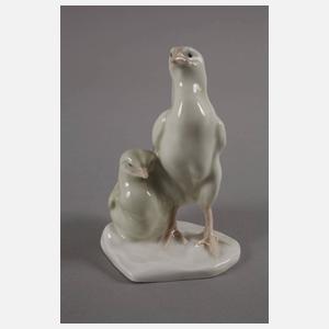 Meissen "Junge Brahmahühner"