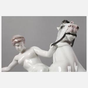 Rosenthal "Amazone zu Pferde"