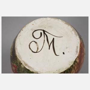 Frankreich Vase mit Frosch und Eidechse