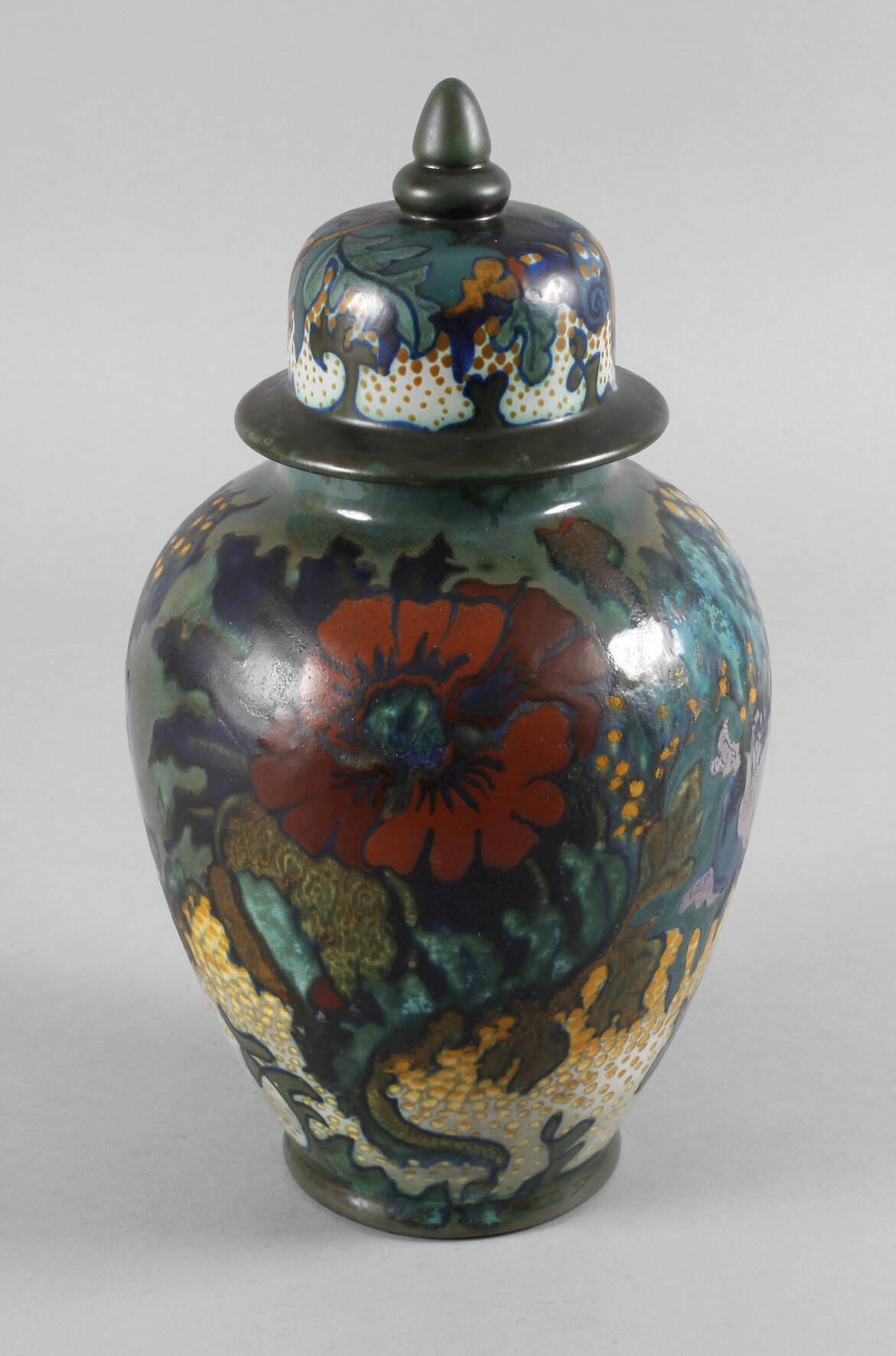 Gouda Holland Deckelvase