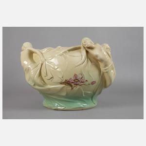 Übergroßer Jugendstilcachepot Delphin Massier