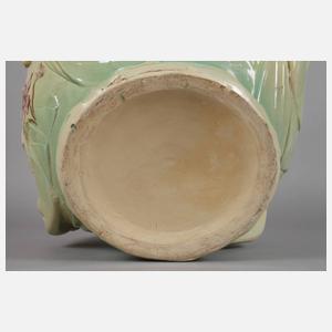 Übergroßer Jugendstilcachepot Delphin Massier