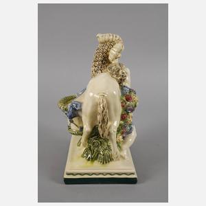 Keramos Wien Widder mit Blütenkind