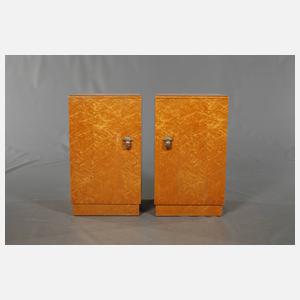 Paar Nachttische Art déco