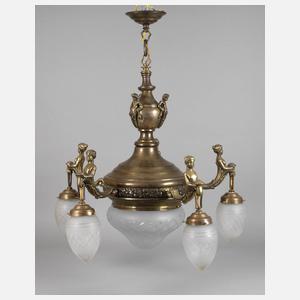 Großer figürlicher Deckenlüster