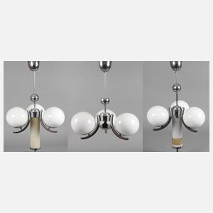 Drei Deckenlampen Art déco