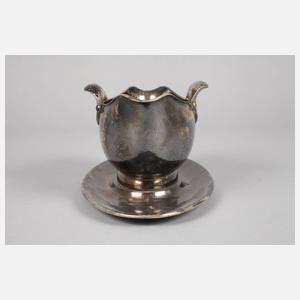 Silberjardiniere Art déco