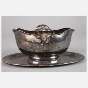 Silberjardiniere Art déco