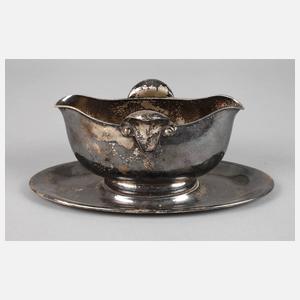 Silberjardiniere Art déco