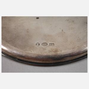 Silber Zucker-/Sahneset