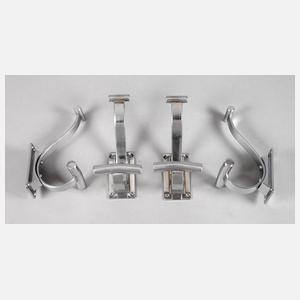 Vier Garderobenhaken Art déco