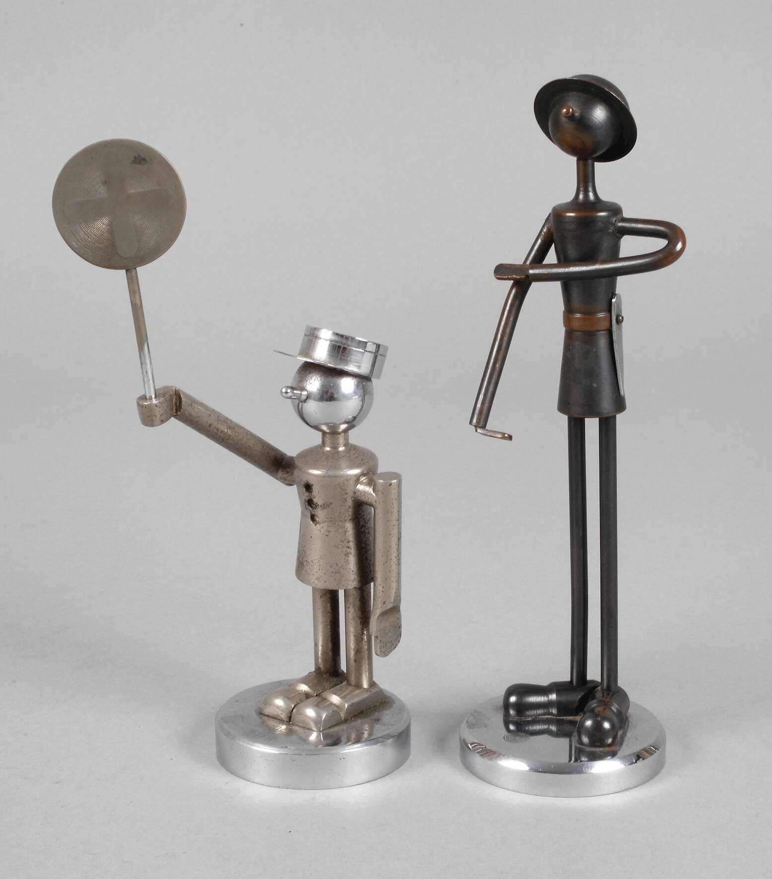 Zwei Figuren in Bauhaus-Manier