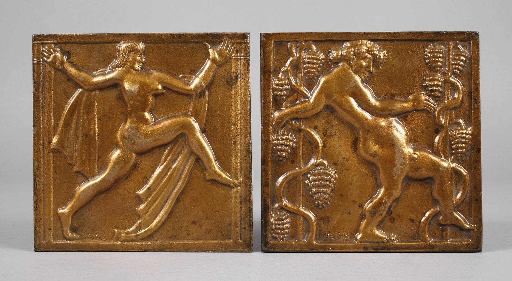 Paar Wandplaketten Art déco