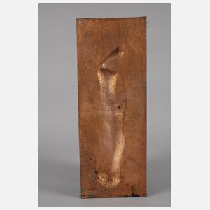 Zwei Eisenplaketten Art déco