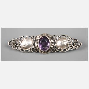 Theodor Fahrner, Brosche mit Amethyst