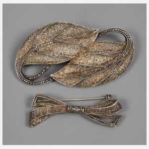 Theodor Fahrner zwei Broschen