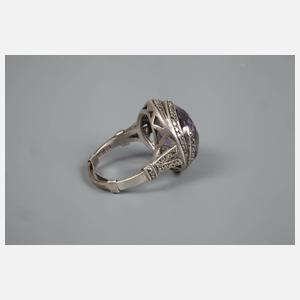 Theodor Fahrner Damenring mit Amethyst