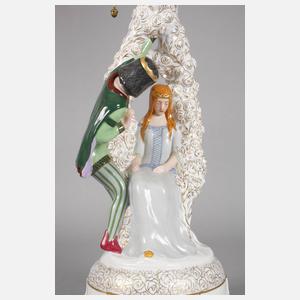 Fraureuth "Dornröschen" als Tischlampe