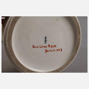 KPM Berlin große "Flötenvase" Art déco